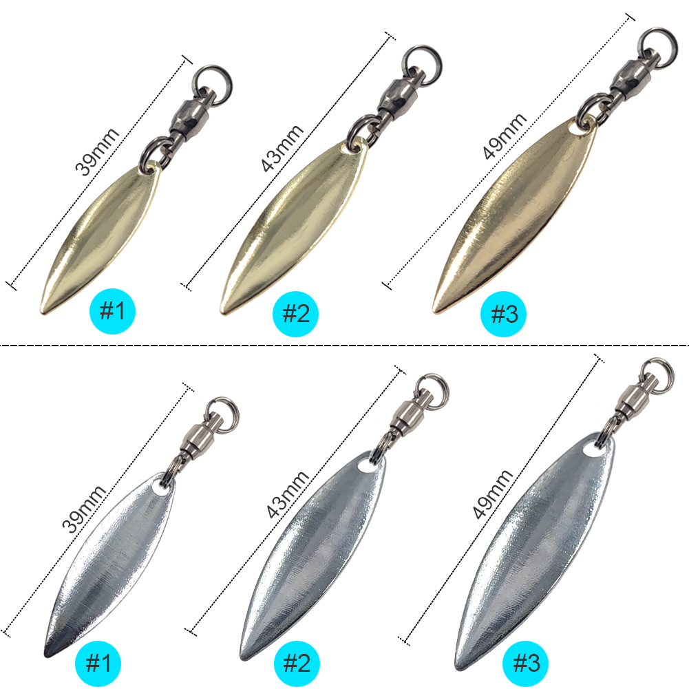 10 pièces feuille de saule lam - Fishing Lure Blade Bait avis et prix